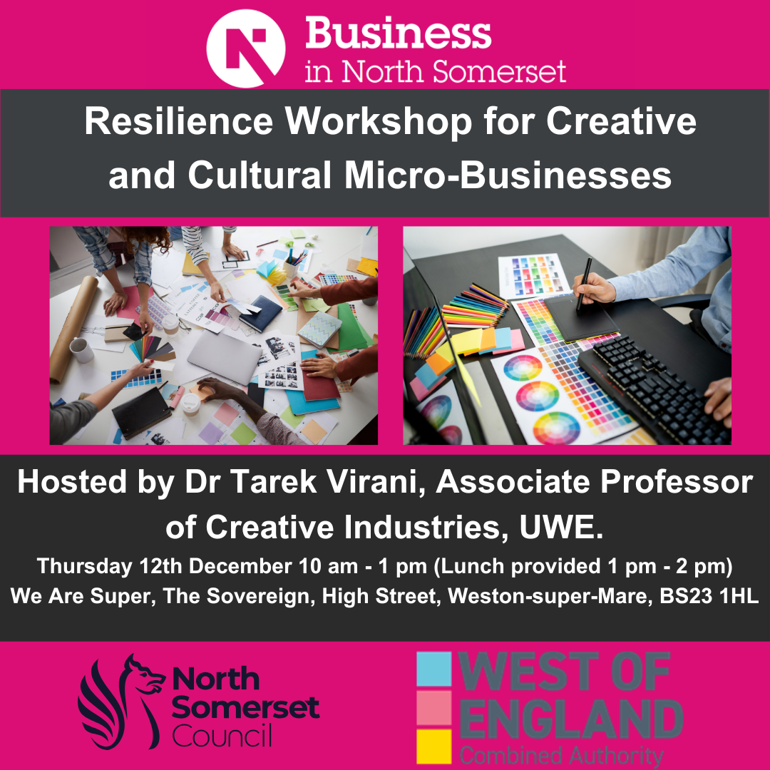 Resilience workshop for creative and cultural micro-businesses @ We Are Super, WSM – 12th December