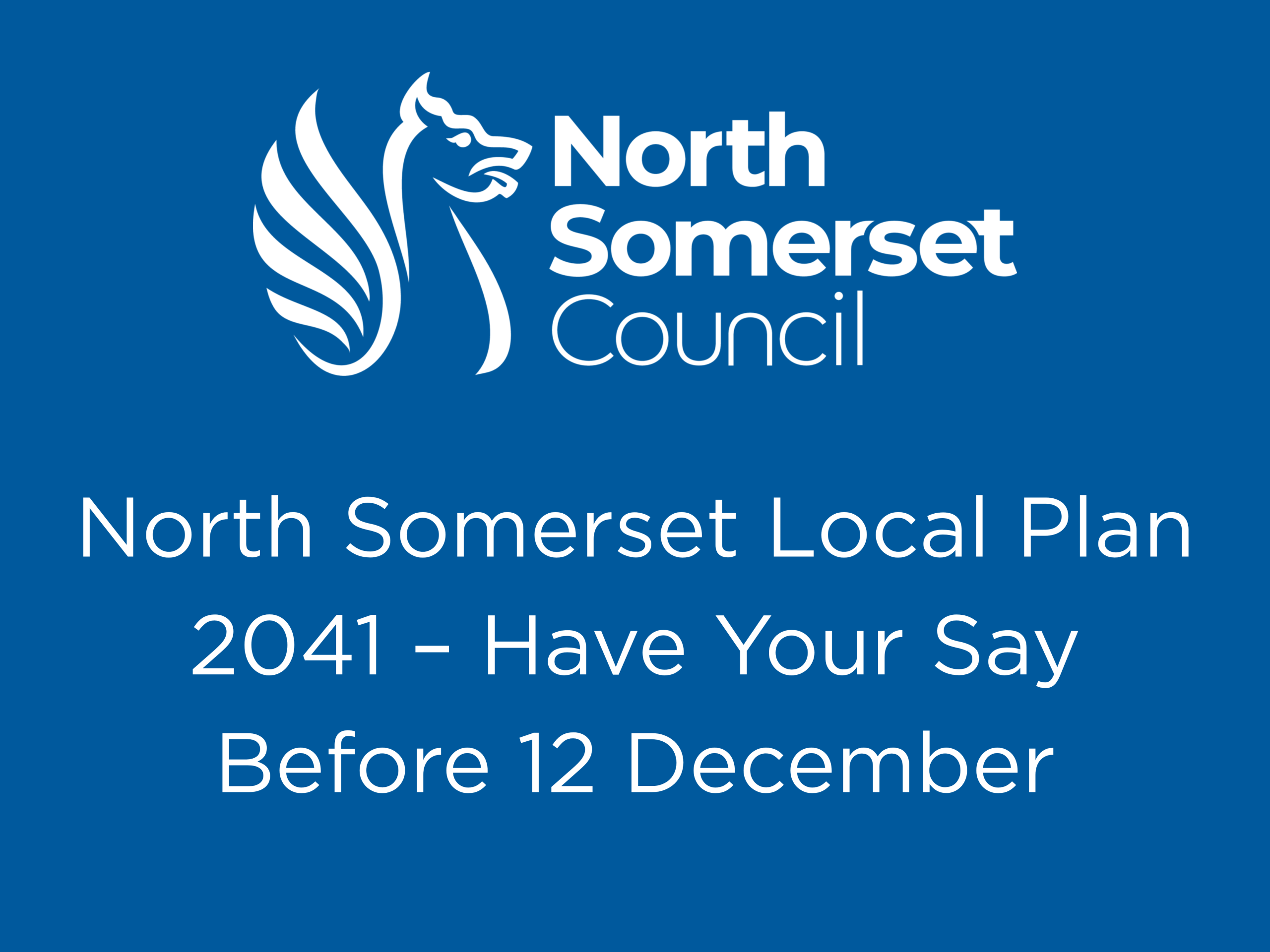 North Somerset Local Plan 2041 – Have Your Say Before 12 December